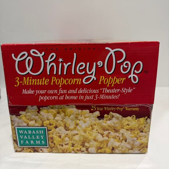 New in sealed box, Original Whirley Pop 3 Minute Stovetop Popcorn Popper - Picture 3 of 4